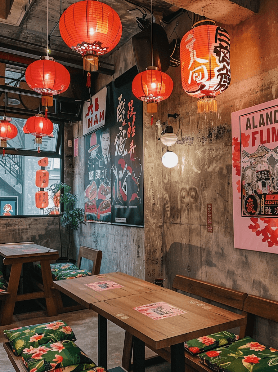 Interior de restaurante con ambiente cálido